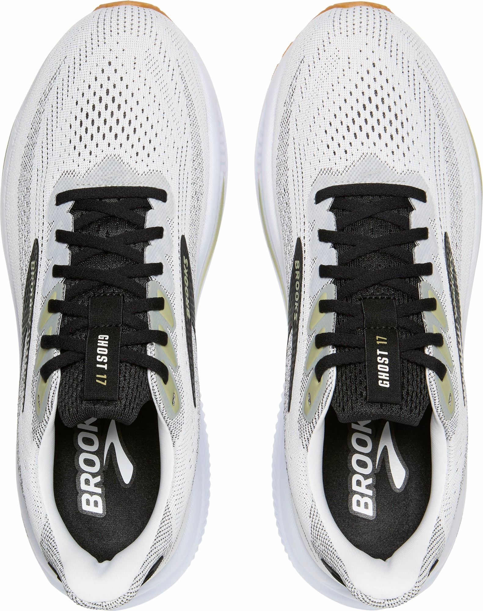 Brooks Ghost 17 Mens Running Shoes - White Training Sneakers