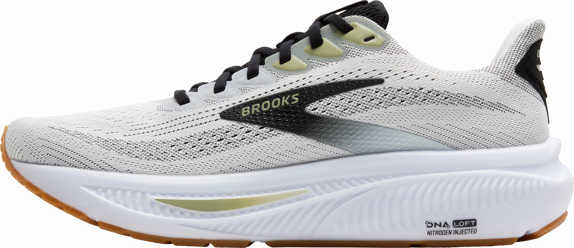 Brooks Ghost 17 Mens Running Shoes - White Training Sneakers