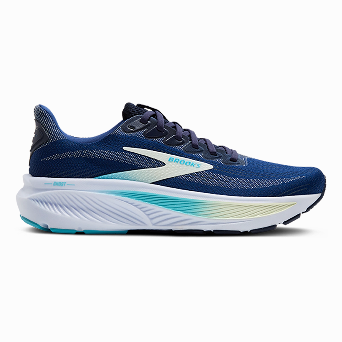 Brooks Ghost 17 Navy - Green - Turquoise Brooks running shoes with responsive cushioning