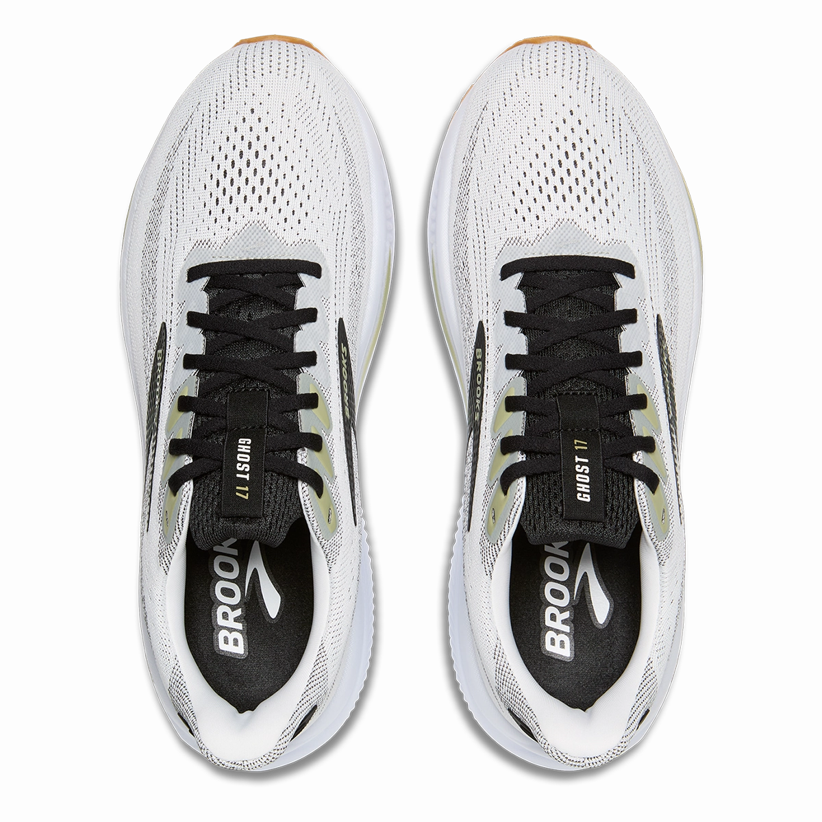 Brooks Ghost 17 White - Black - Tea Brooks performance running shoes