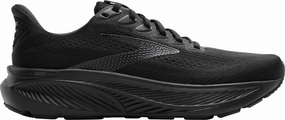 Brooks Ghost 17 WIDE FIT (2E) Mens Running Shoes - Black Brooks cushioned sneakers for distance running
