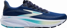 Brooks Ghost 17 WIDE FIT Womens Running Shoes - Blue Brooks breathable running shoes for performance