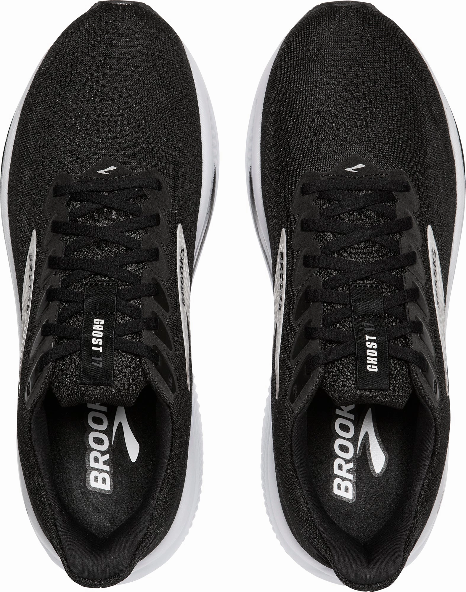 Brooks Ghost 17 Womens Running Shoes - Black Training Sneakers