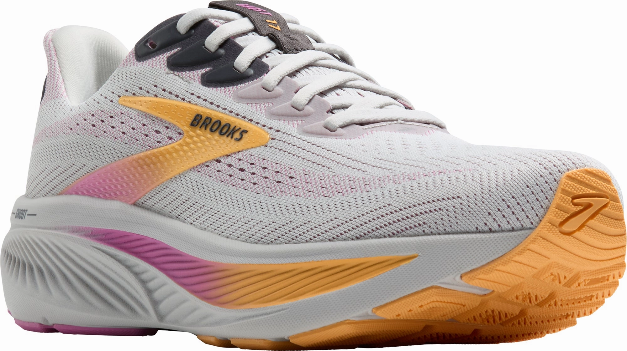 Brooks Ghost 17 Womens Running Shoes - Grey Training Sneakers