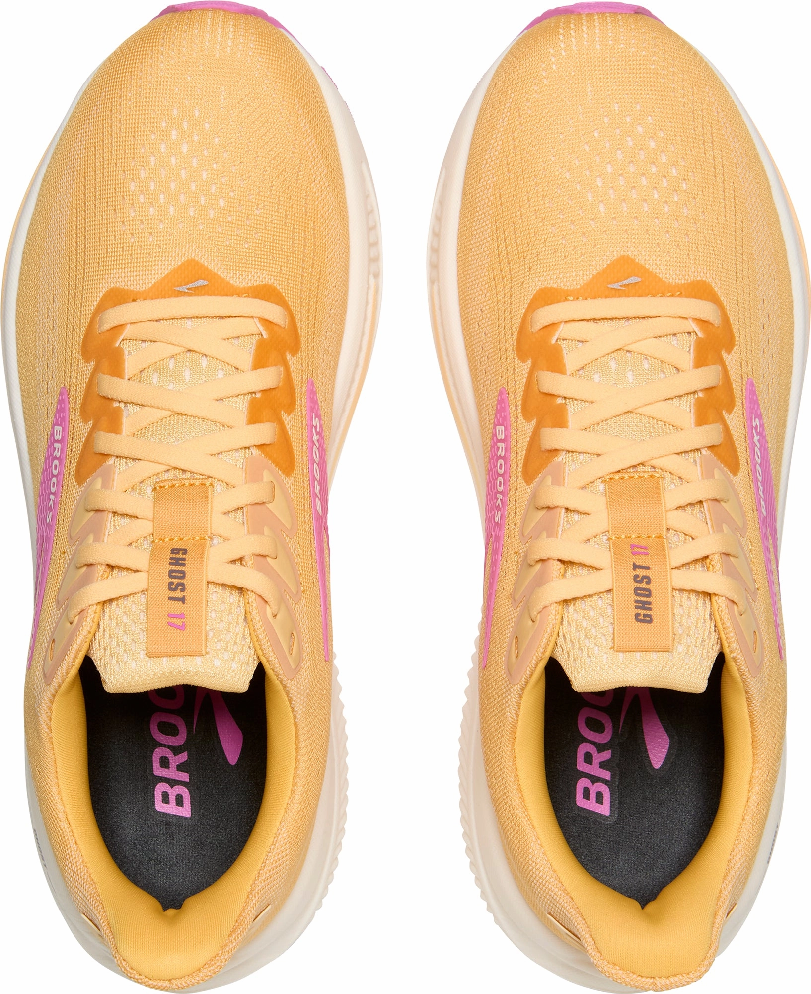 Brooks Ghost 17 Womens Running Shoes - Orange Training Sneakers