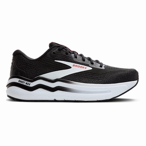 Brooks Ghost Max 2 - Black - White - Fiery Red Brooks running shoes with responsive cushioning