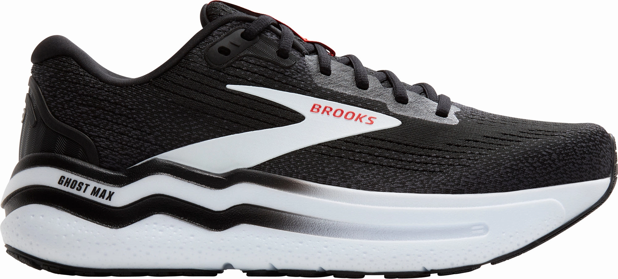 Brooks Ghost Max 2 Mens Running Shoes - Black Brooks cushioned sneakers for distance running