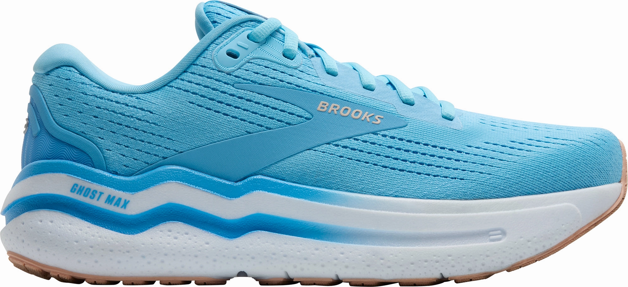 Brooks Ghost Max 2 Womens Running Shoes - Blue Brooks breathable running shoes for performance