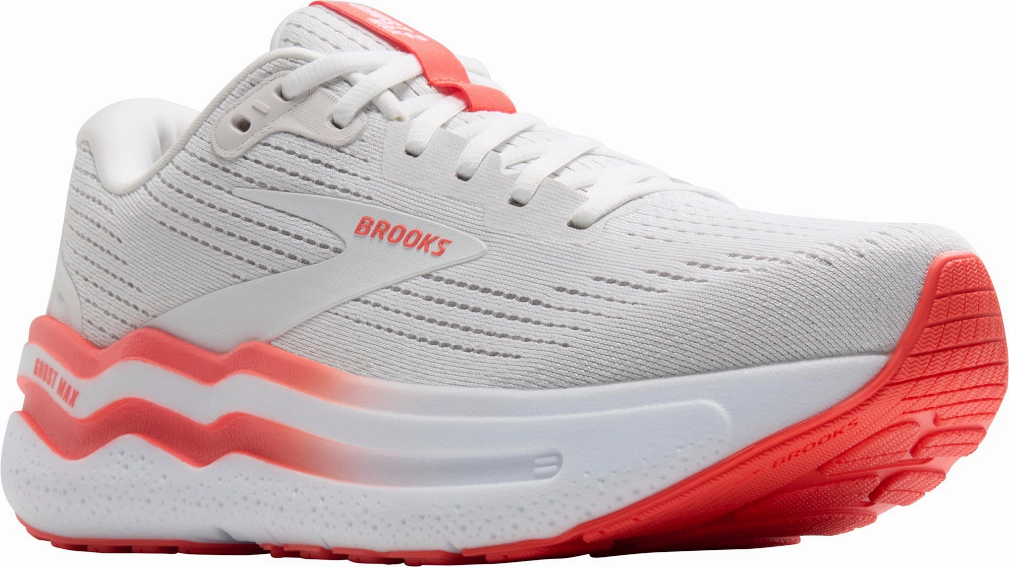 Brooks Ghost Max 2 Womens Running Shoes - White Distance Runners