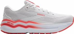 Brooks Ghost Max 2 Womens Running Shoes - White Brooks cushioned sneakers for distance running