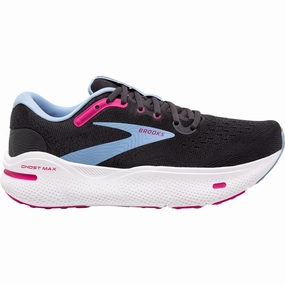 Brooks Ghost Max Womens Running Shoes - Black Brooks cushioned sneakers for distance running