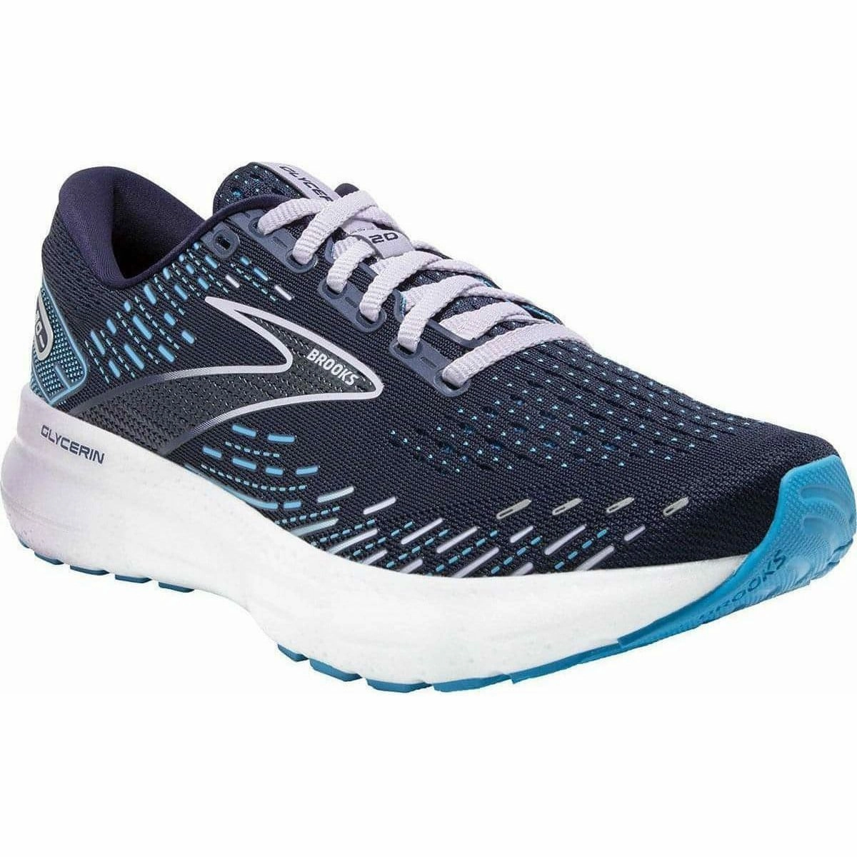 Brooks Glycerin 20 Womens Running Shoes - Blue Distance Runners