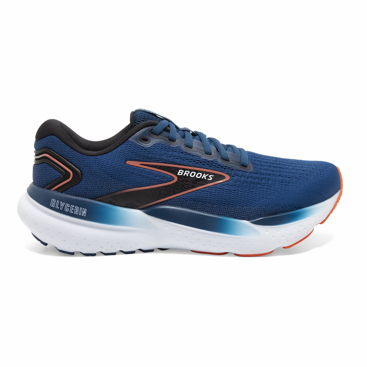 Brooks Glycerin 21 - Blue Opal - Black - Nasturtium Brooks running shoes with responsive cushioning
