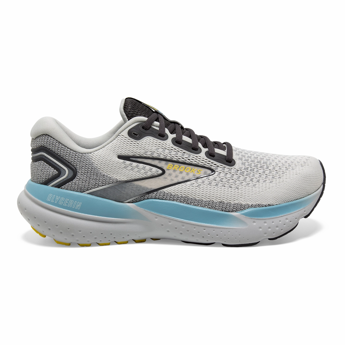 Brooks Glycerin 21 - Coconut - Forged Iron - Yellow Brooks running shoes with responsive cushioning