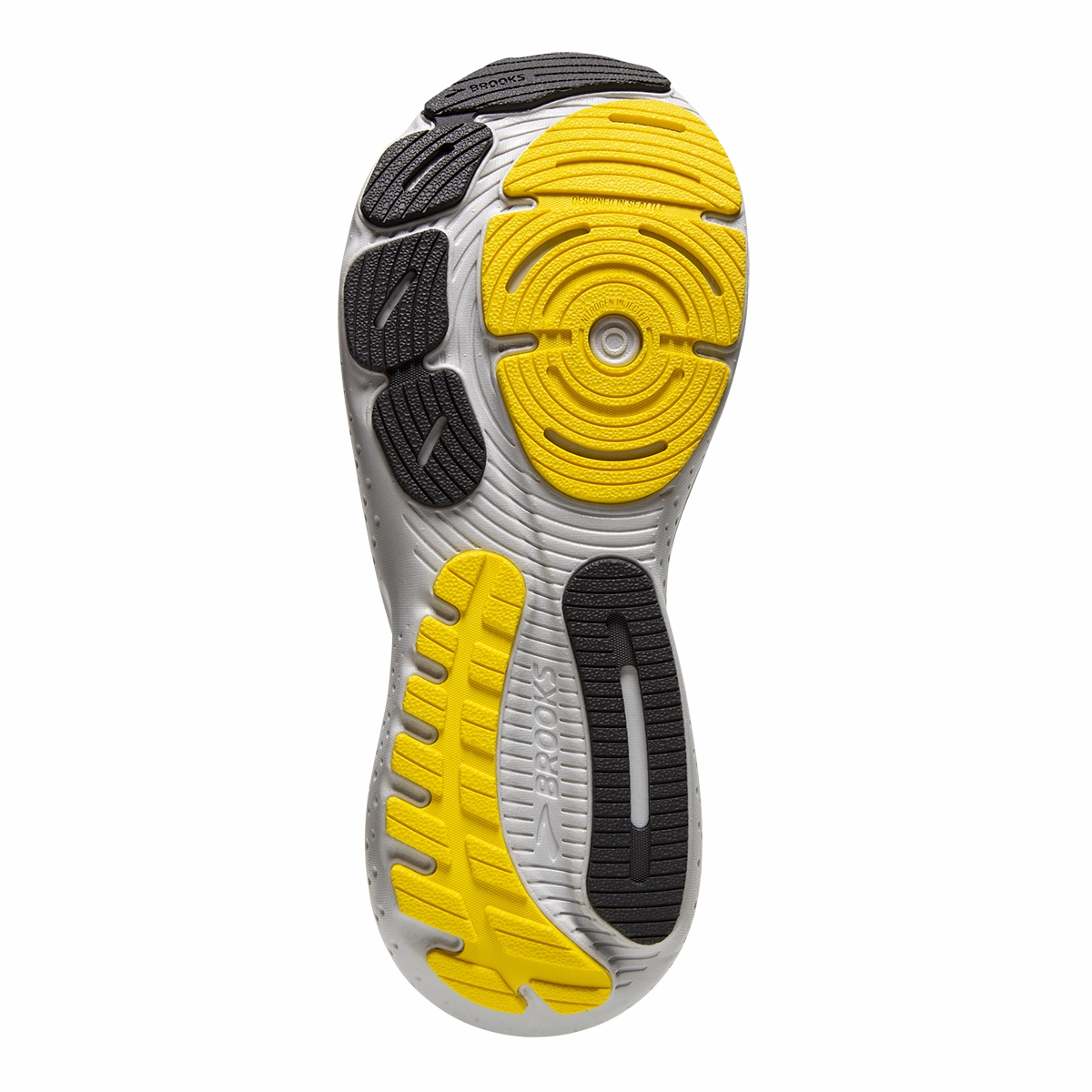 Brooks Glycerin 21 - Coconut - Forged Iron - Yellow Brooks performance running shoes