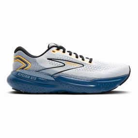 Brooks Glycerin 21 - White - Sapphire - Orange Brooks running shoes with responsive cushioning