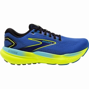 Brooks Glycerin 21 Mens Running Shoes - Blue Brooks cushioned sneakers for distance running