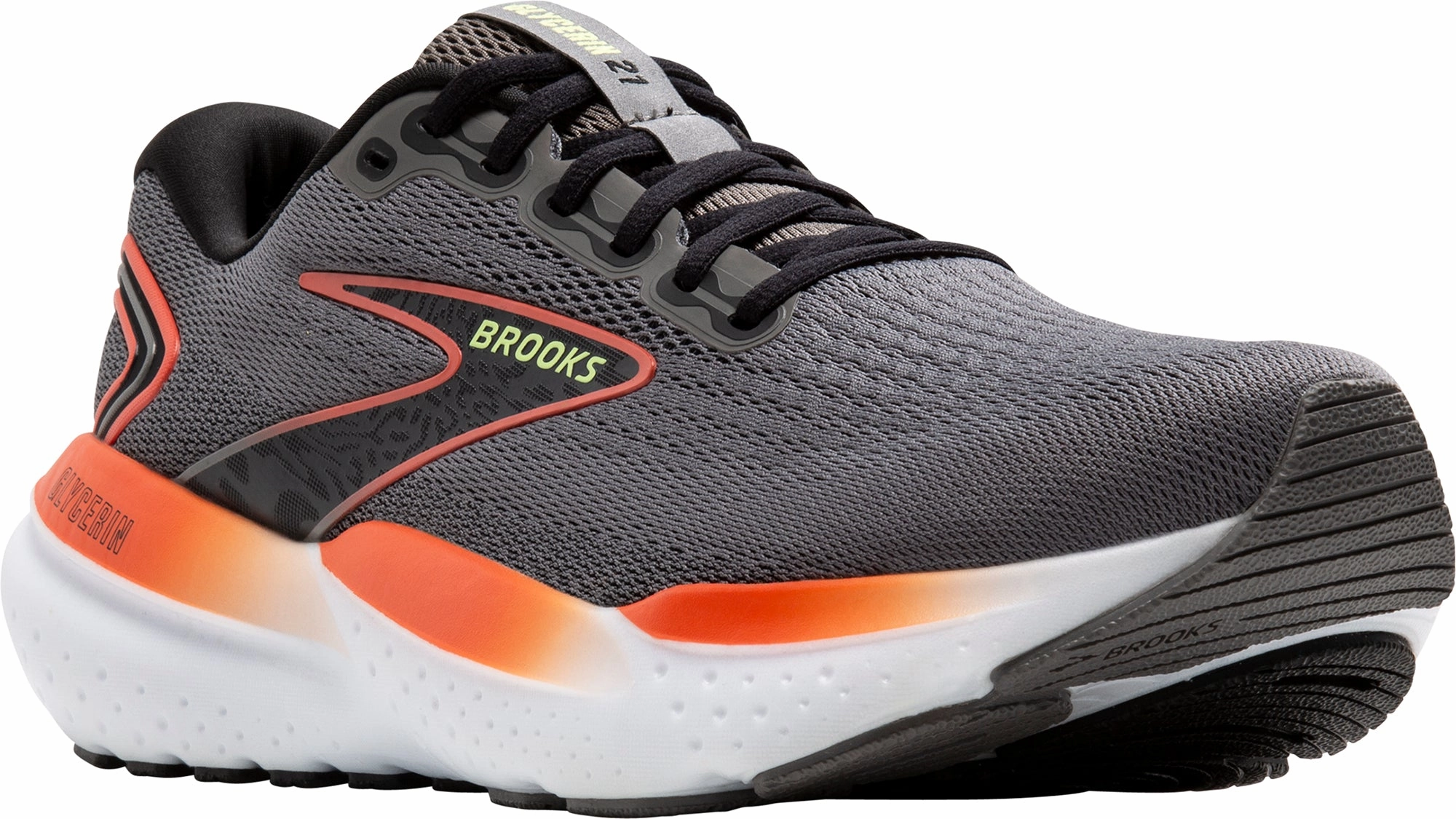 Brooks Glycerin 21 Mens Running Shoes - Grey Distance Runners