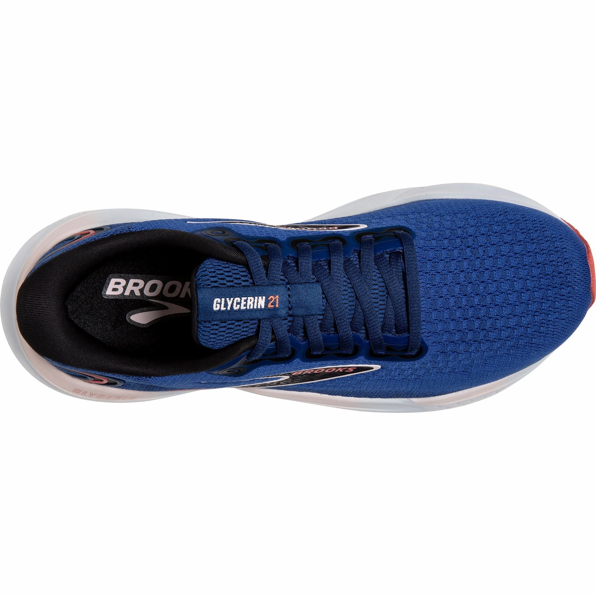 Brooks Glycerin 21 WIDE FIT Womens Running Shoes - Blue Distance Runners