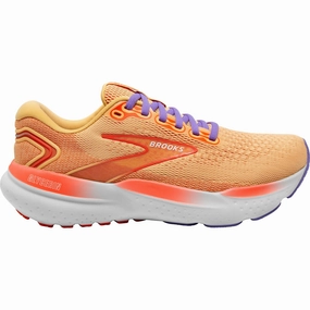 Brooks Glycerin 21 Womens Running Shoes - Orange Brooks cushioned sneakers for distance running