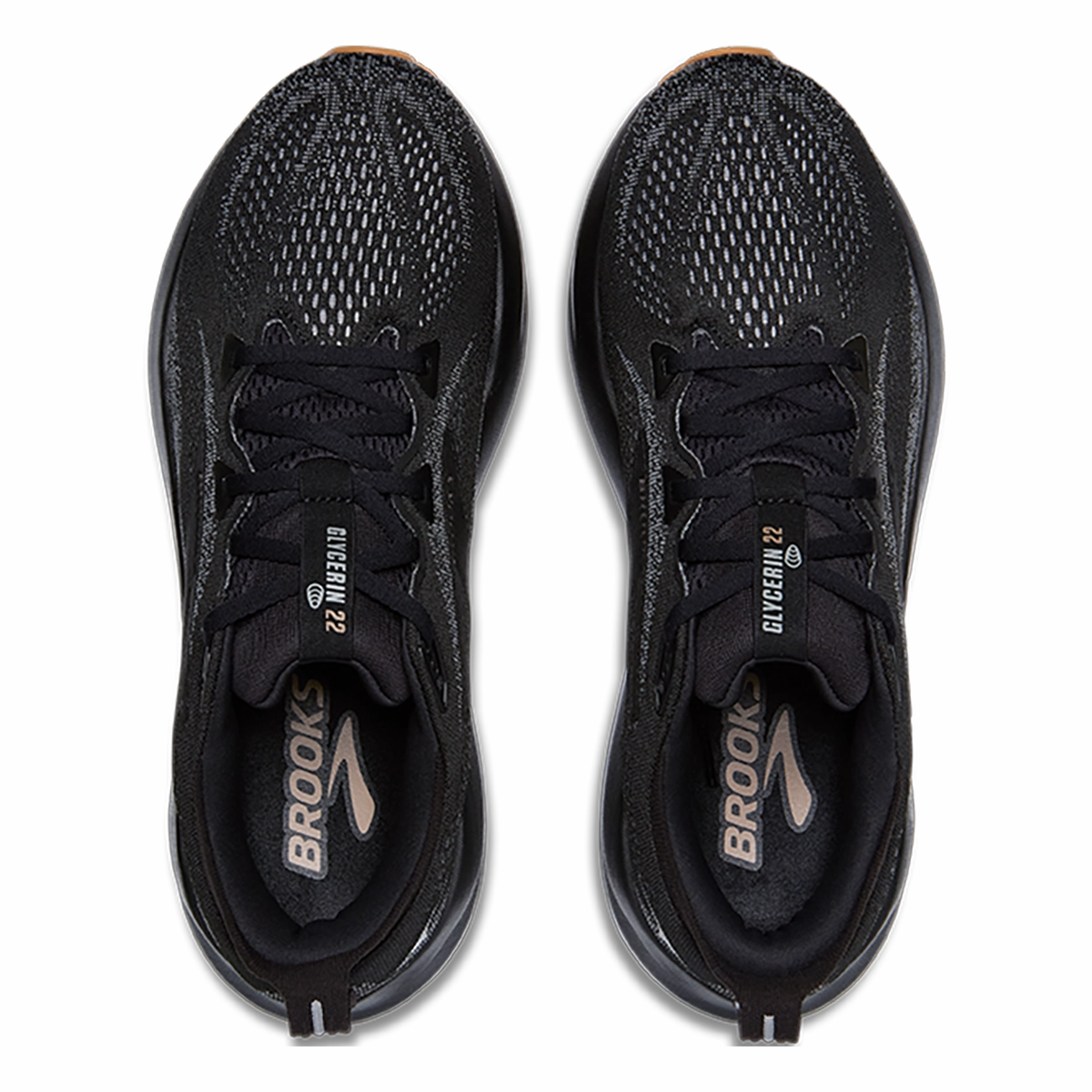 Brooks Glycerin 22 Black - Primer Gray - Biscuit Brooks performance running shoes