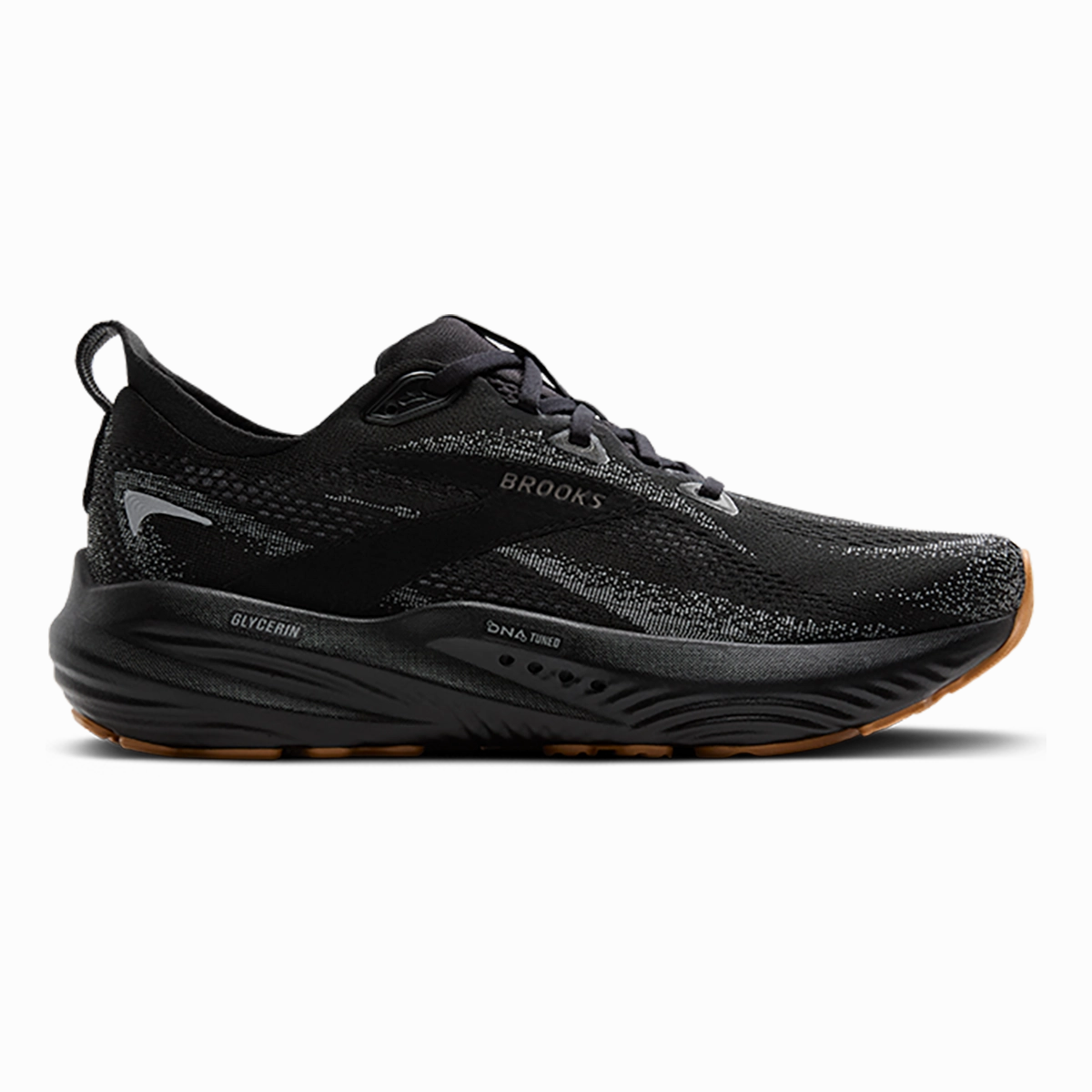 Brooks Glycerin 22 Black - Primer Gray - Biscuit Brooks running shoes with responsive cushioning