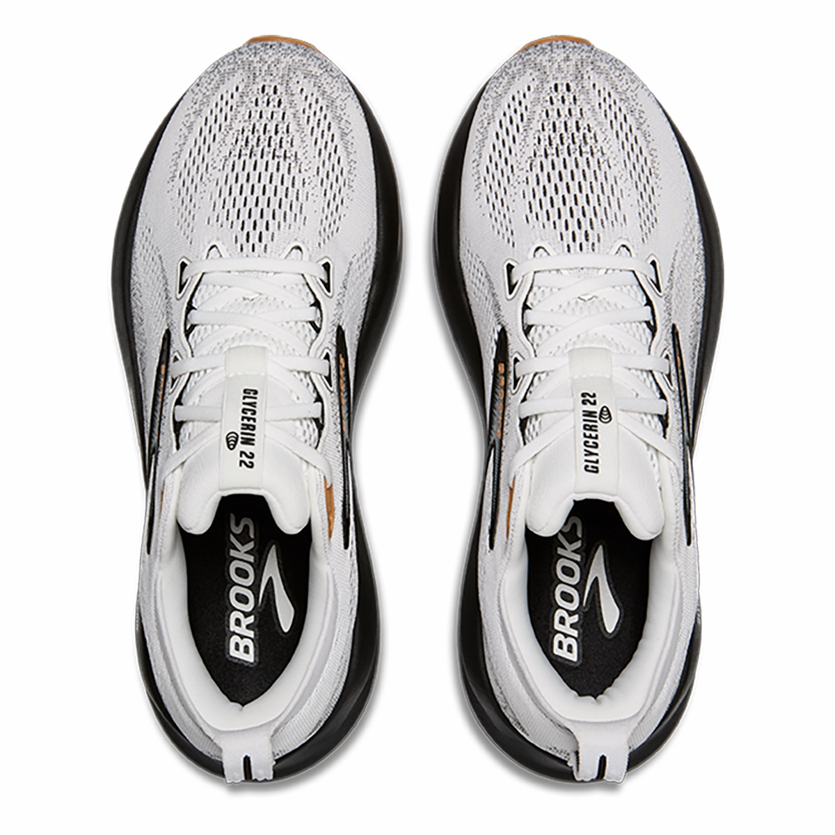 Brooks Glycerin 22 White - Grey - Black Brooks performance running shoes