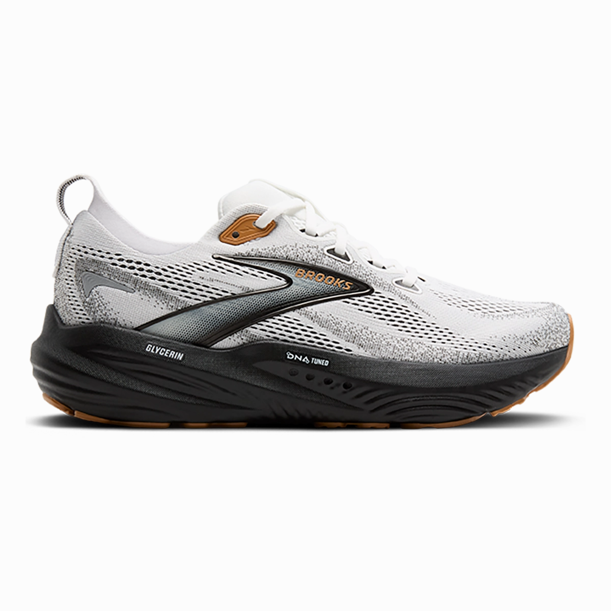 Brooks Glycerin 22 White - Grey - Black Brooks running shoes with responsive cushioning