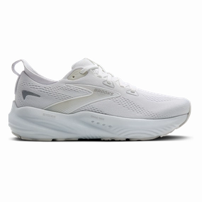 Brooks Glycerin 22 White - White - Grey Brooks running shoes with responsive cushioning