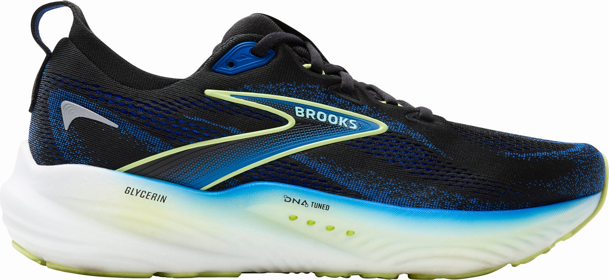 Brooks Glycerin 22 WIDE FIT Mens Running Shoes - Black Brooks breathable running shoes for performance