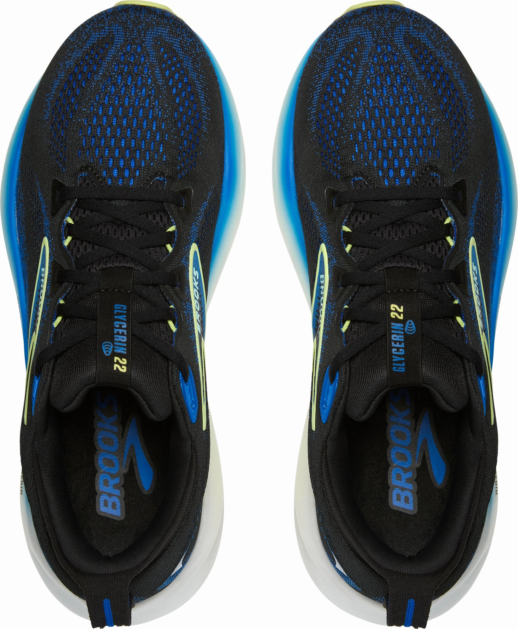 Brooks Glycerin 22 WIDE FIT Mens Running Shoes - Black Training Sneakers