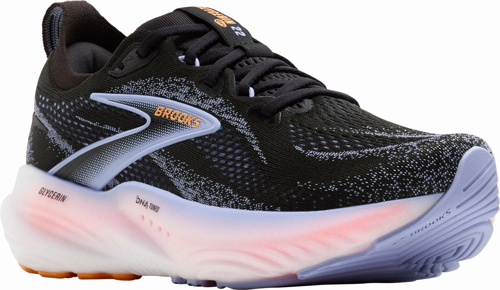 Brooks Glycerin 22 Womens Running Shoes - Black Training Sneakers