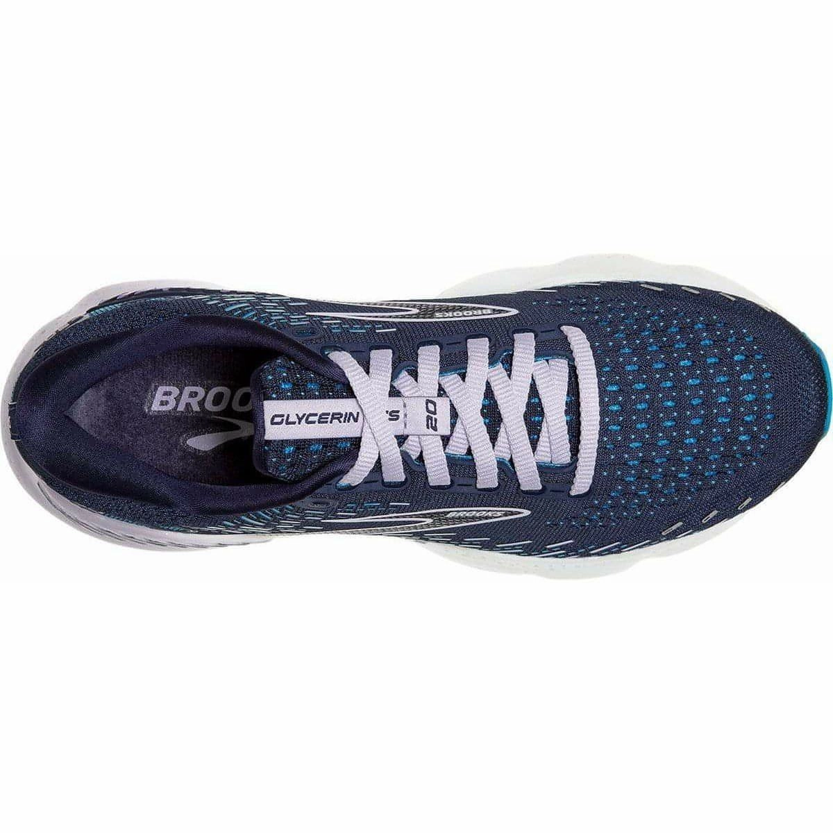 Brooks Glycerin GTS 20 Womens Running Shoes - Blue Distance Runners