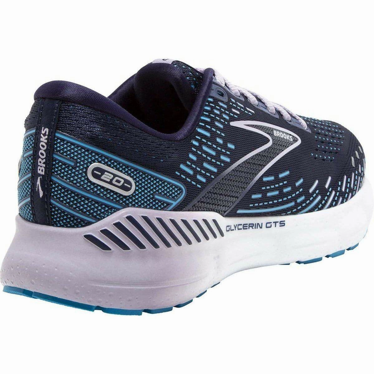 Brooks Glycerin GTS 20 Womens Running Shoes - Blue Distance Runners
