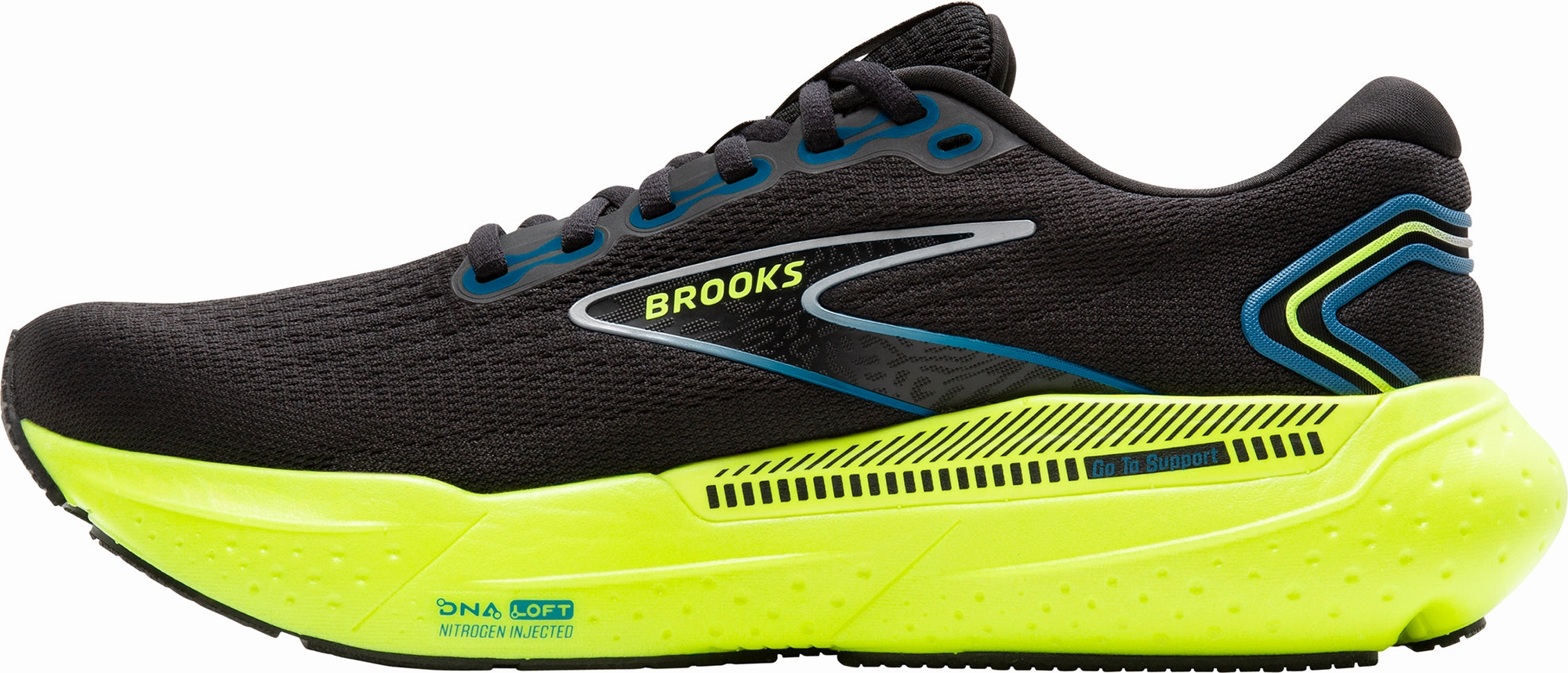 Brooks Glycerin GTS 21 Mens Running Shoes - Black Distance Runners