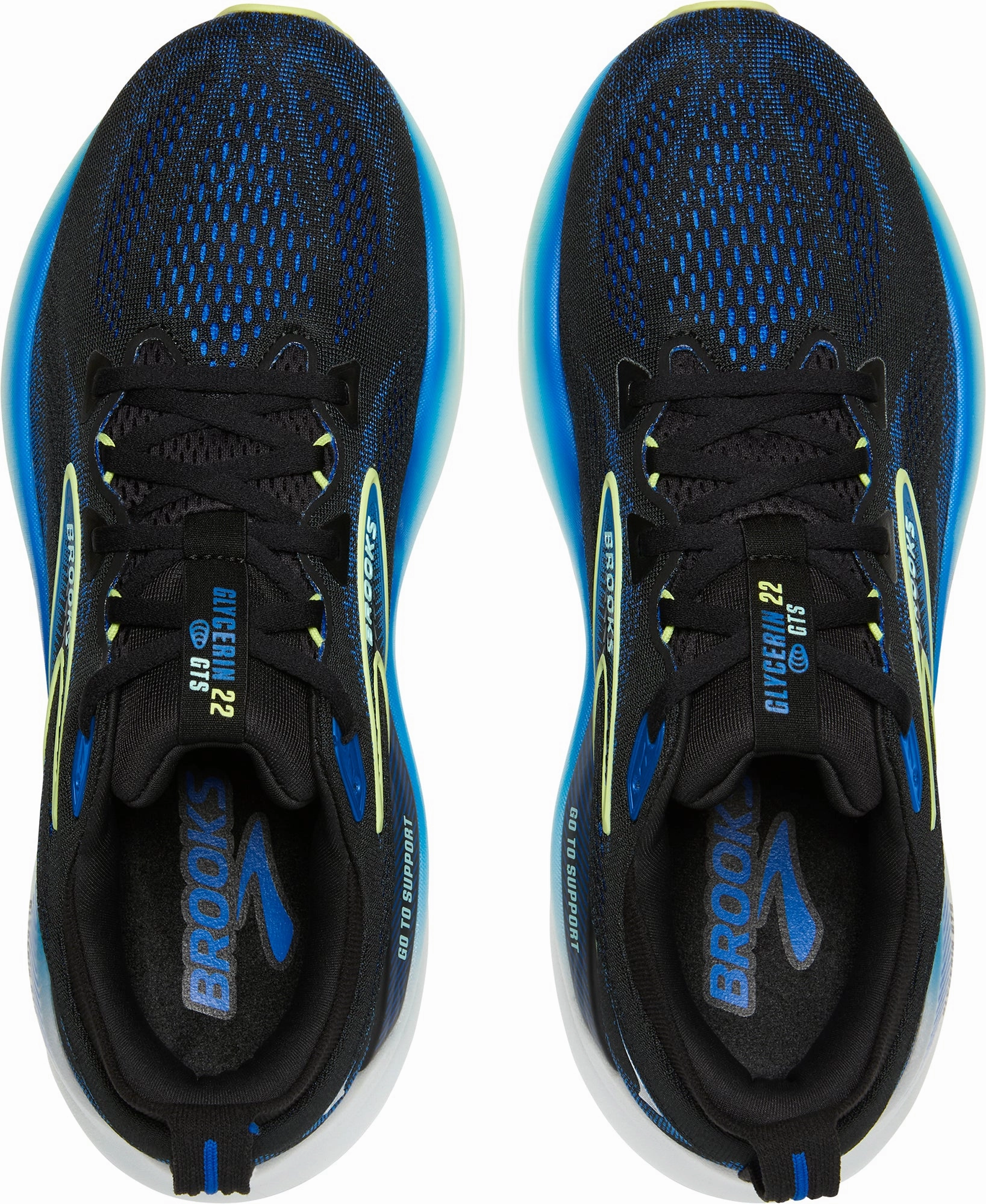 Brooks Glycerin GTS 22 Mens Running Shoes - Black Distance Runners