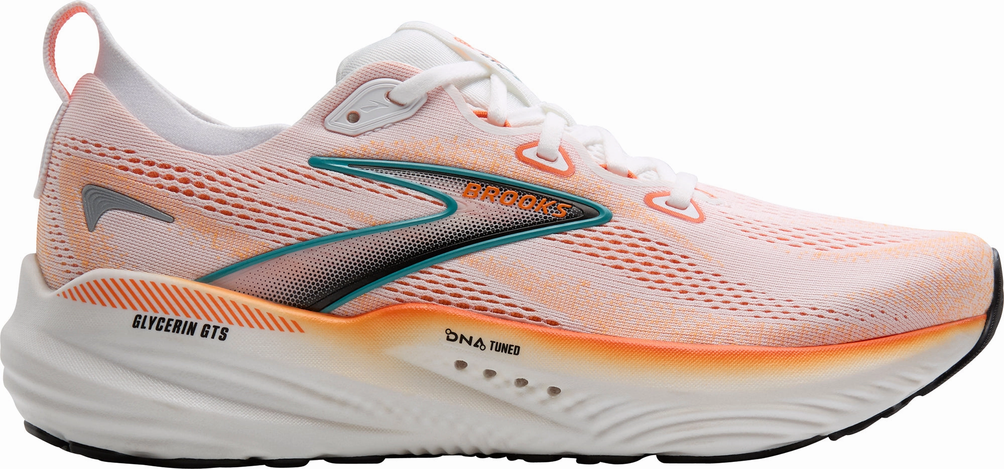 Brooks Glycerin GTS 22 Mens Running Shoes - Orange Brooks breathable running shoes for performance