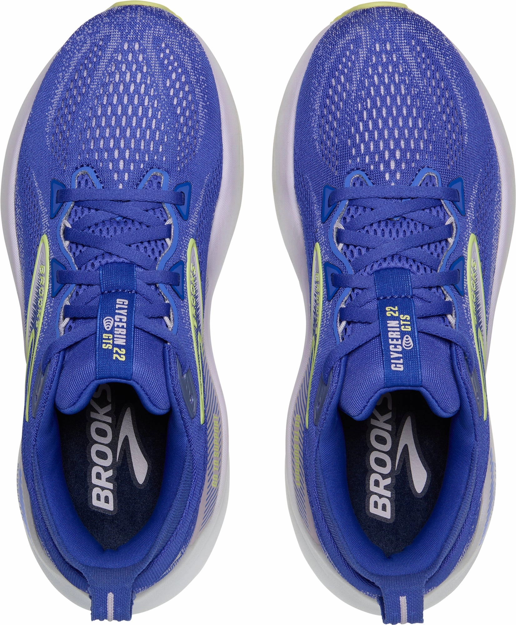 Brooks Glycerin GTS 22 Womens Running Shoes - Blue Distance Runners