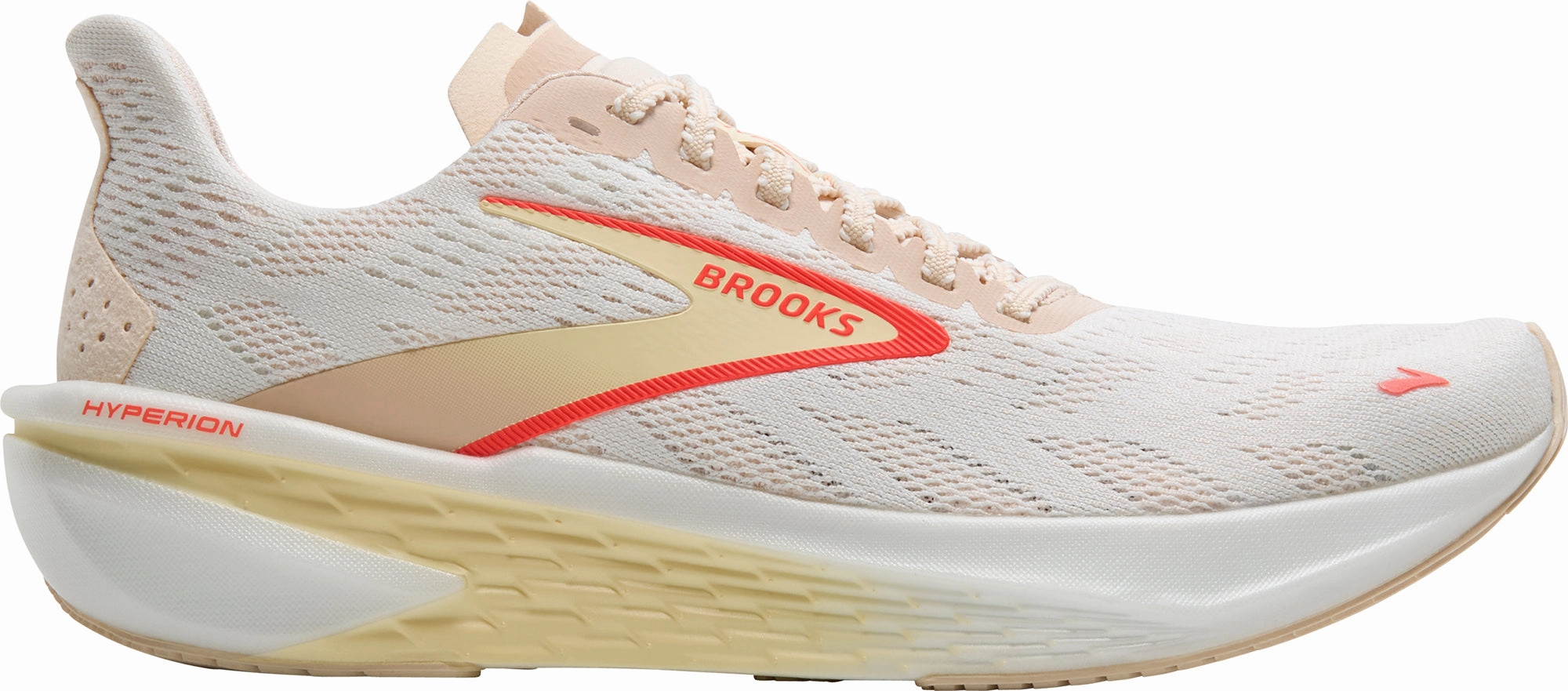 Brooks Hyperion 2 Womens Running Shoes - White Brooks cushioned sneakers for distance running