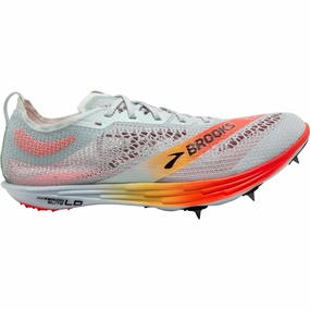 Brooks Hyperion Elite LD Running Spikes - Grey Brooks cushioned sneakers for distance running