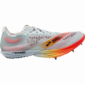 Brooks Hyperion Elite MD Running Spikes - Grey Brooks cushioned sneakers for distance running