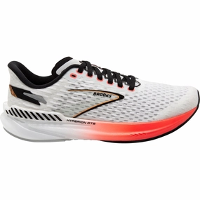 Brooks Hyperion GTS Mens Running Shoes - White Brooks cushioned sneakers for distance running