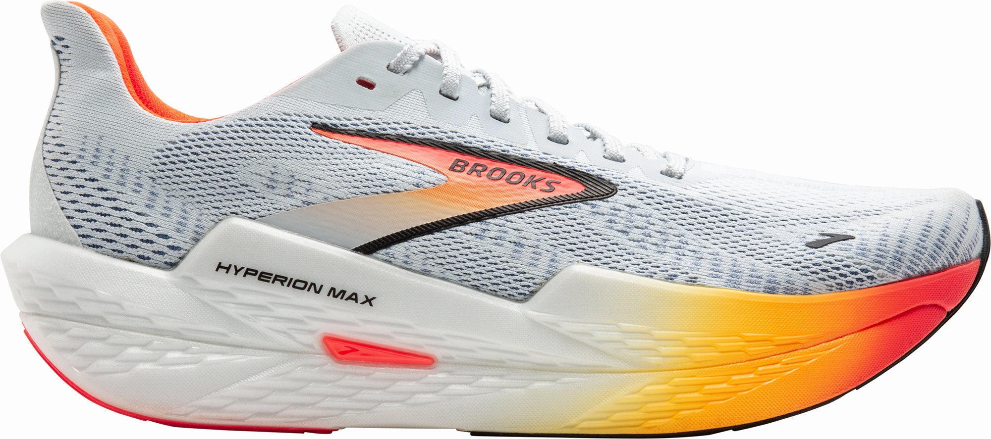 Brooks Hyperion Max 2 Mens Running Shoes - Grey Brooks cushioned sneakers for distance running