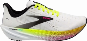 Brooks Hyperion Max Womens Running Shoes - White Brooks cushioned sneakers for distance running