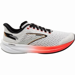 Brooks Hyperion Mens Running Shoes - White Brooks cushioned sneakers for distance running