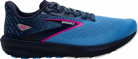 Brooks Launch 10 Womens Running Shoes - Blue Brooks cushioned sneakers for distance running