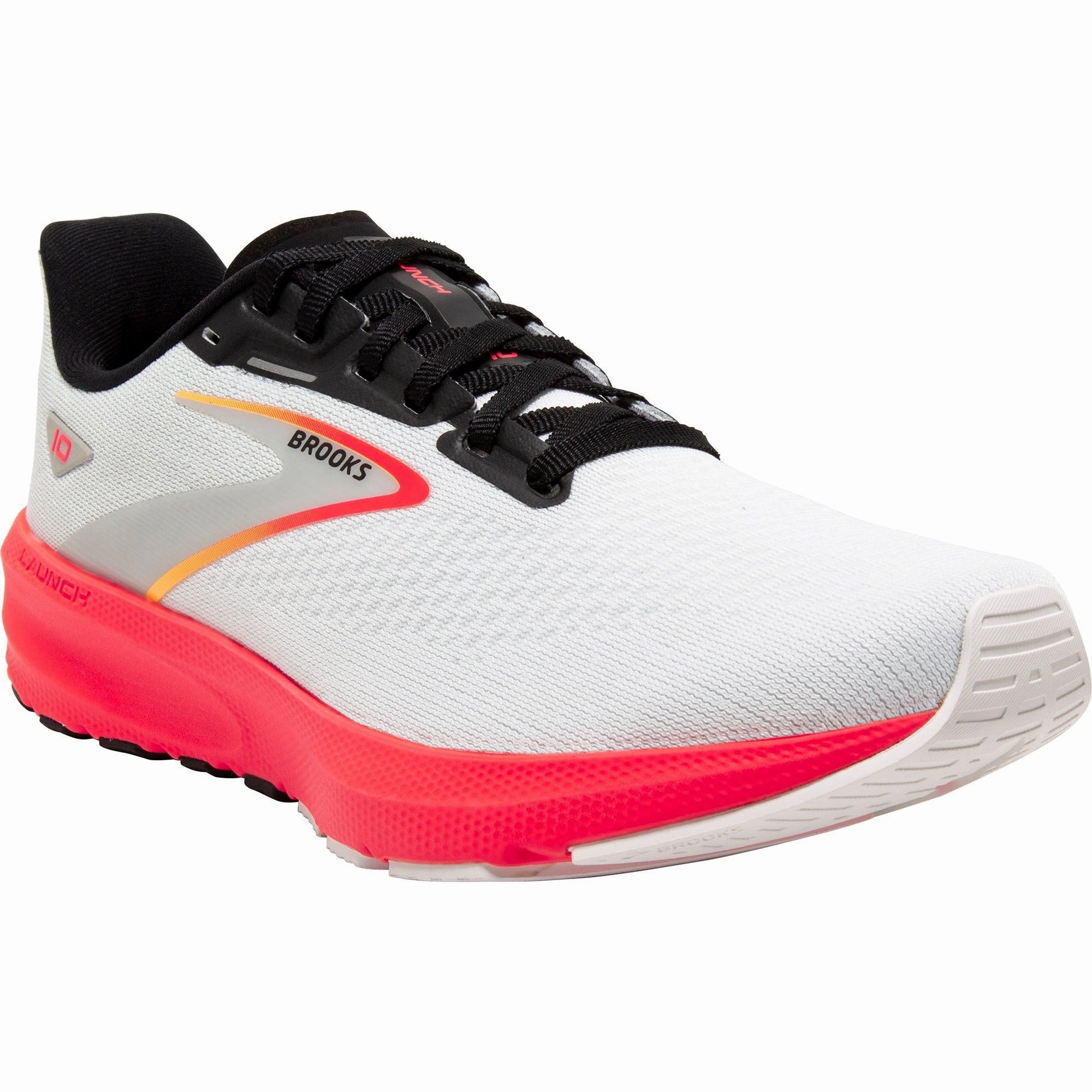 Brooks Launch 10 Womens Running Shoes - White Distance Runners