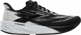 Brooks Launch 11 Mens Running Shoes - Black Brooks cushioned sneakers for distance running