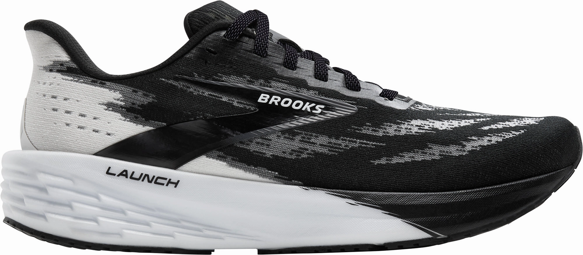 Brooks Launch 11 Mens Running Shoes - Black Brooks cushioned sneakers for distance running