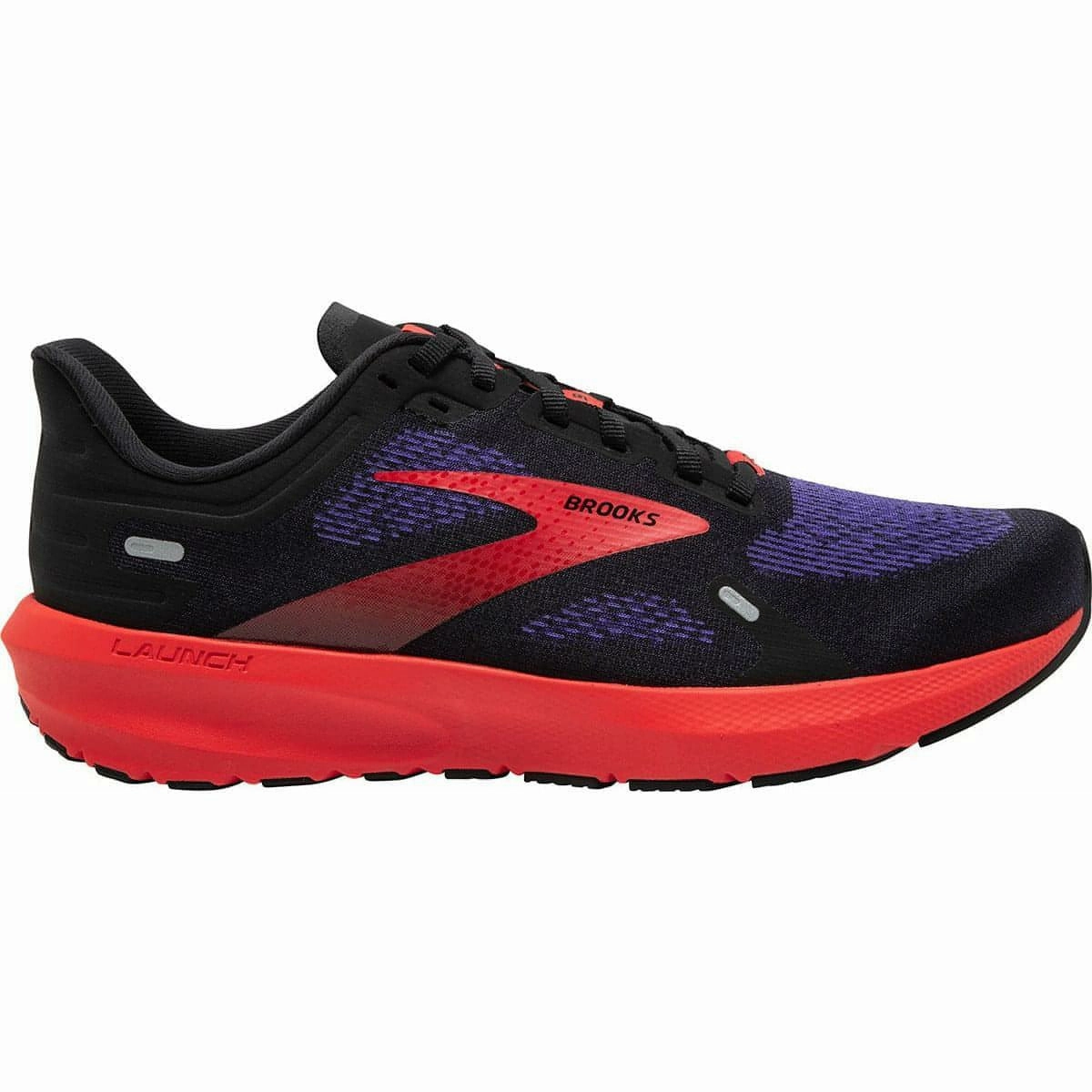 Brooks Launch 9 Mens Running Shoes - Black Brooks cushioned sneakers for distance running